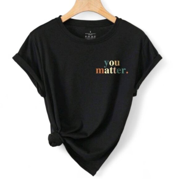 "You Matter" Slogan Graphic Tee - Picture 2 of 5